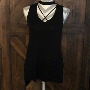 Black Criss Cross Tank
